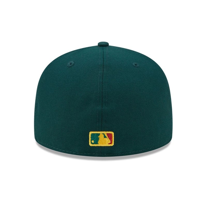 Green New Era Oakland Athletics State Tartan Fitted Cap 59fifty | CMUY57826