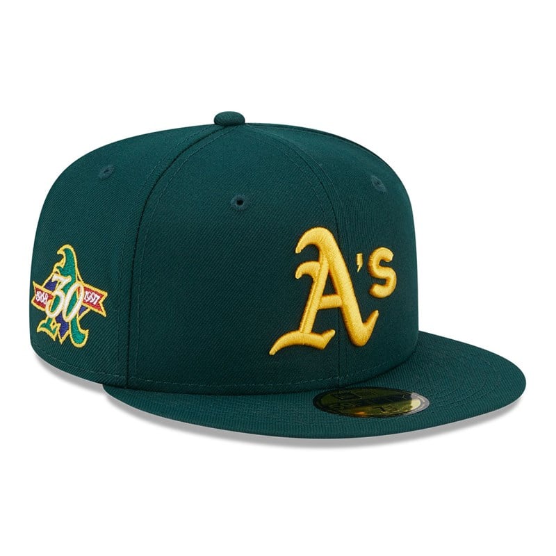 Green New Era Oakland Athletics State Tartan Fitted Cap 59fifty | CMUY57826