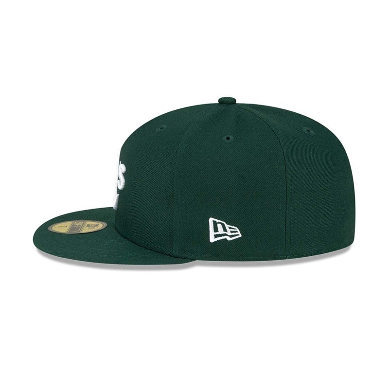 Green New Era Oakland Athletics Stateview Fitted Cap 59fifty | CBVK35901