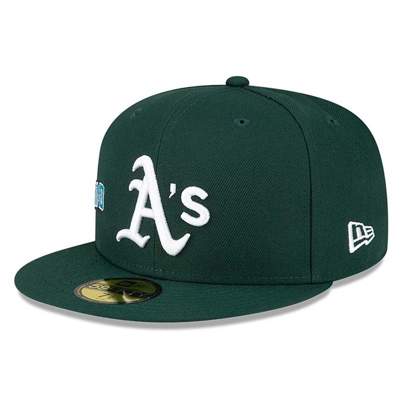 Green New Era Oakland Athletics Stateview Fitted Cap 59fifty | CBVK35901