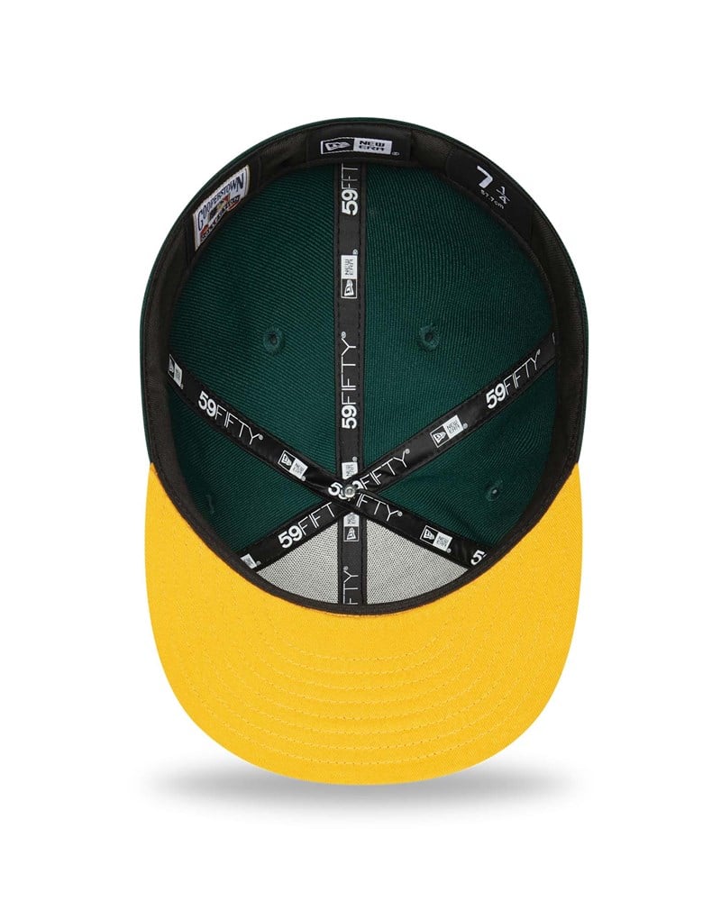 Green New Era Oakland Athletics Team Colour Fitted Cap 59fifty | OICJ60489