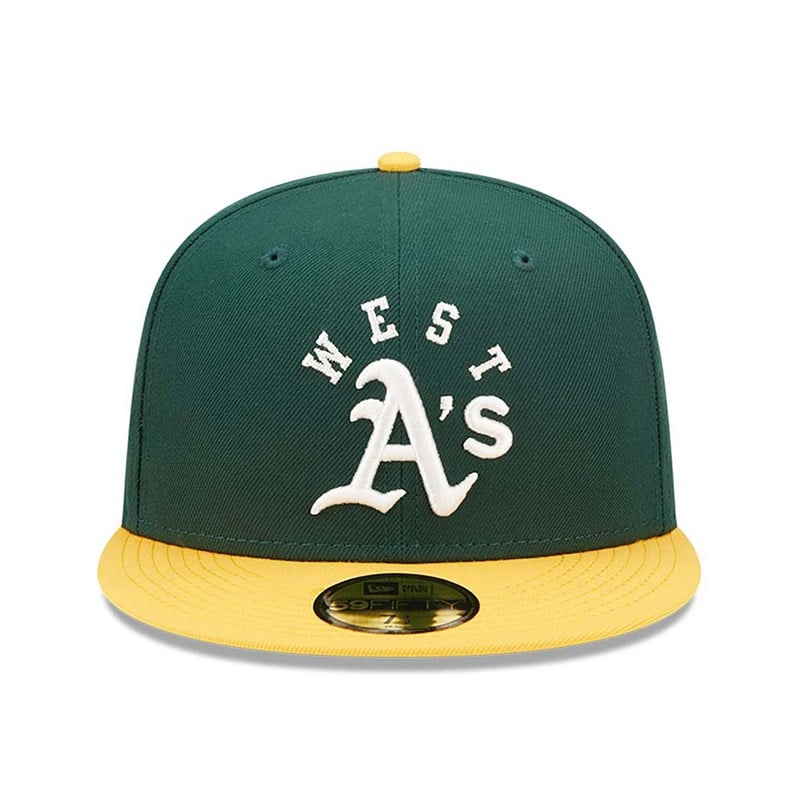 Green New Era Oakland Athletics Team League Fitted Cap 59fifty | SPCL71045