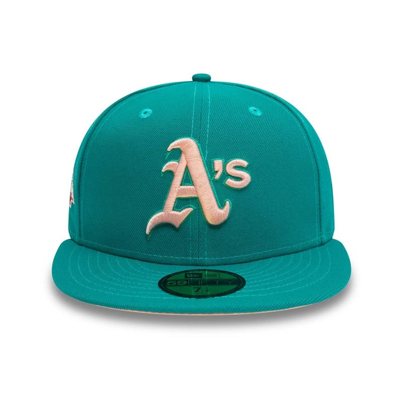 Green New Era Oakland Athletics World Series Fitted Cap 59fifty | QHLD81672