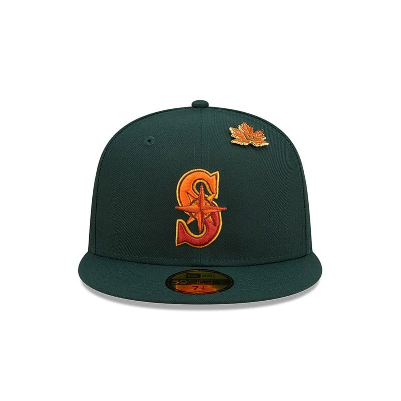 Green New Era Seattle Mariners Leafy Fitted Cap 59fifty | EAPO90172