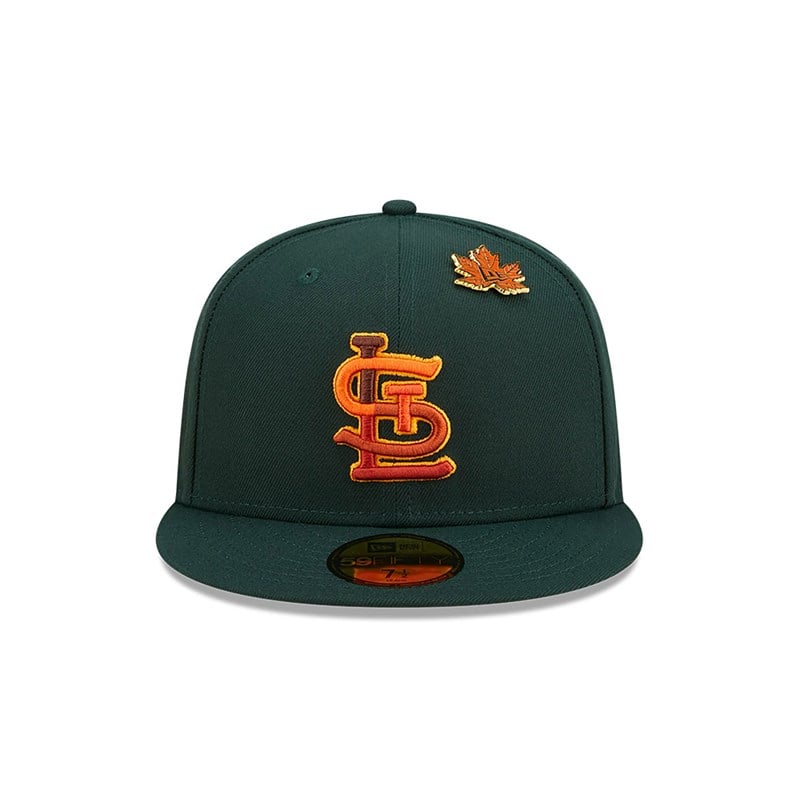 Green New Era St. Louis Cardinals Leafy Fitted Cap 59fifty | IGMC34917