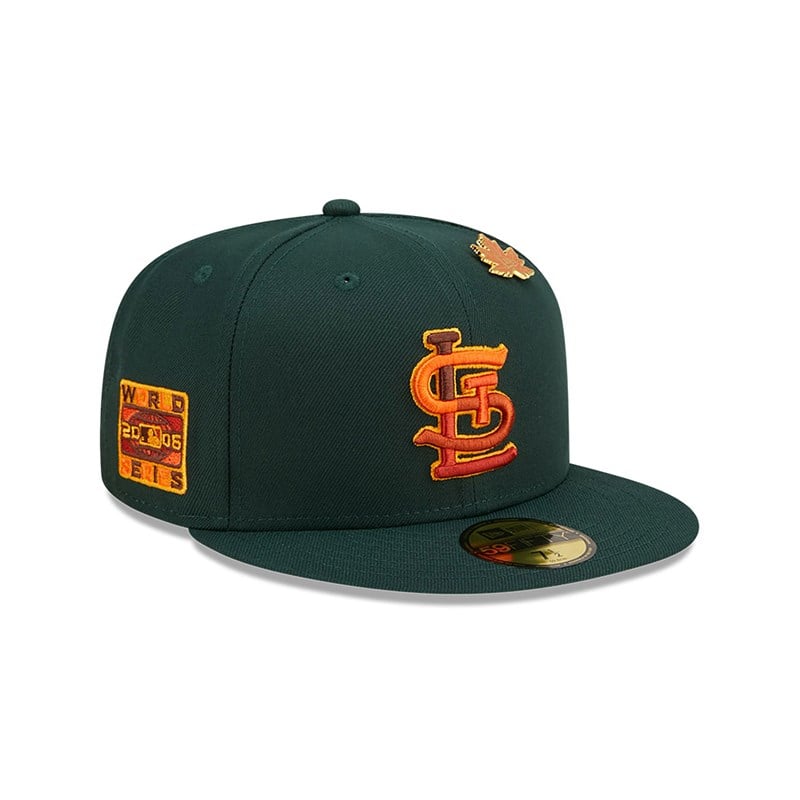 Green New Era St. Louis Cardinals Leafy Fitted Cap 59fifty | IGMC34917