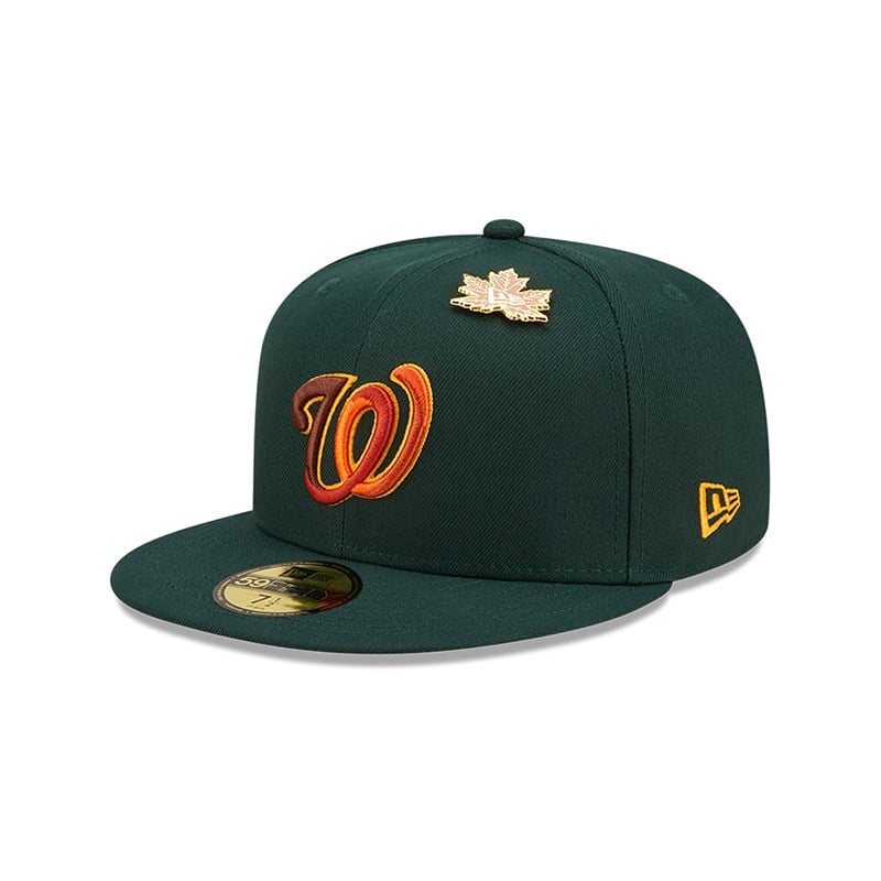 Green New Era Washington Leafy Fitted Cap 59fifty | OAGY37582