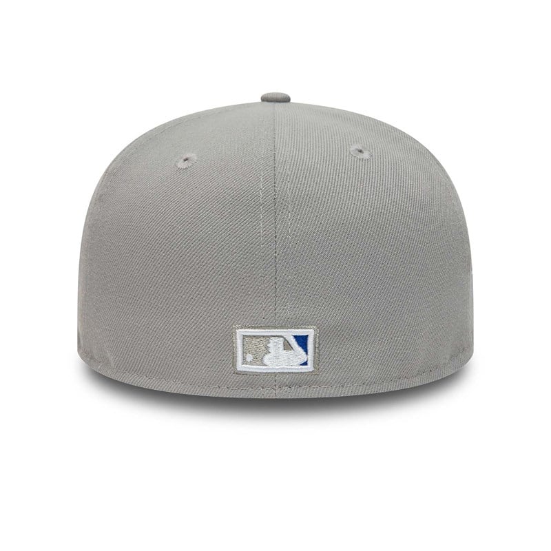 Grey New Era Atlanta Braves Basics Fitted Cap 59fifty | ZGHS10749