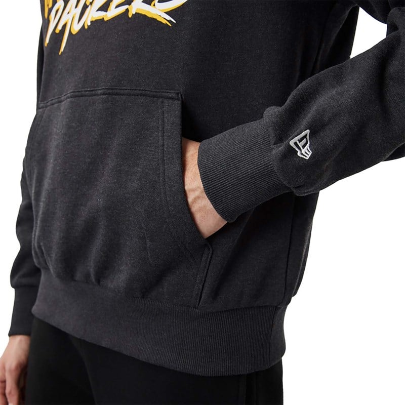 Grey New Era Bay Packers NFL Script Hoodie | MPGZ40932