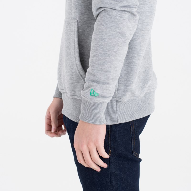 Grey New Era Boston Celtics Team Logo Hoodie | KQBU56870