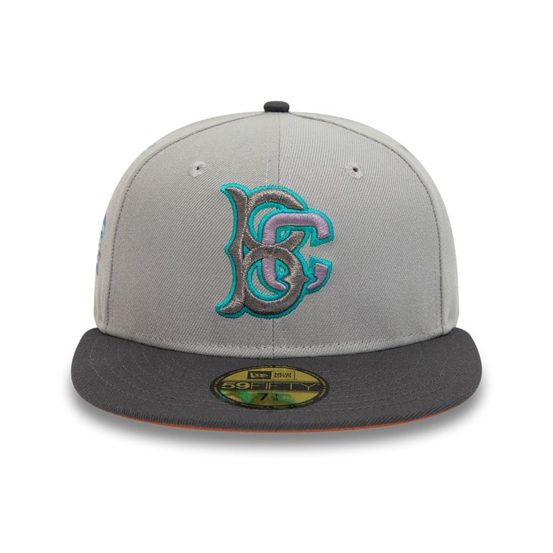 Grey New Era Brooklyn Cyclones Milb Fitted Cap 59fifty | XBWI32084