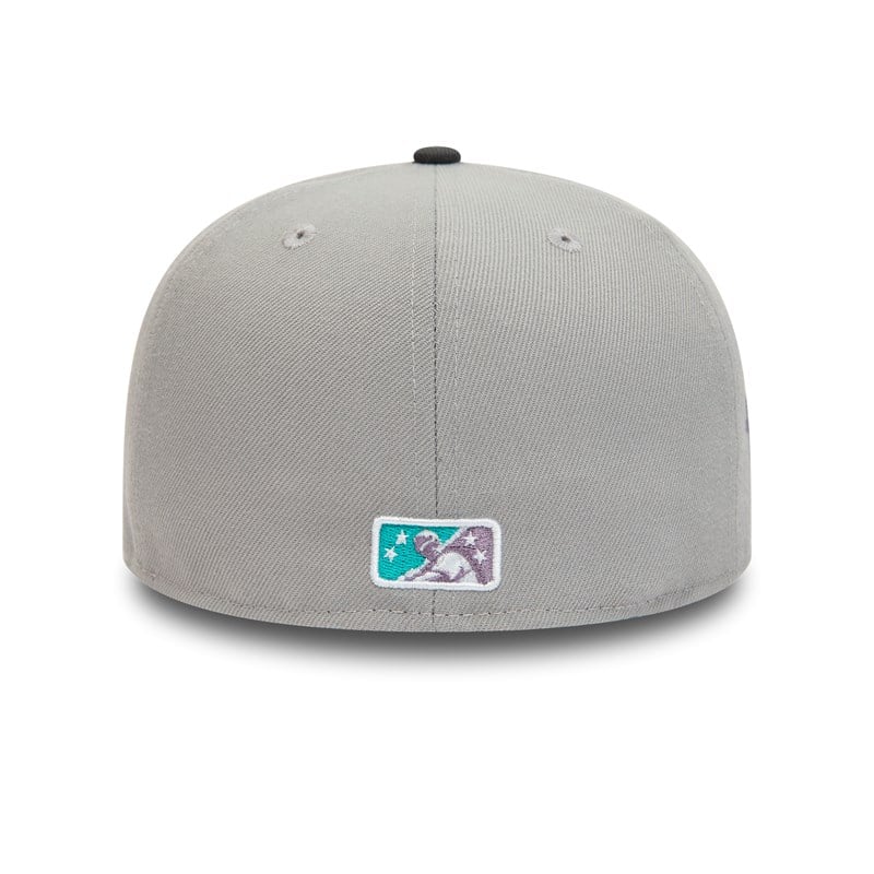 Grey New Era Brooklyn Cyclones Milb Fitted Cap 59fifty | XBWI32084