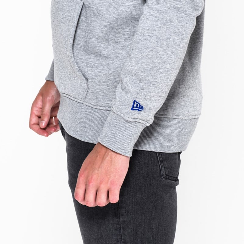 Grey New Era Buffalo Bills Pullover Team Logo Hoodie | NLMD92873