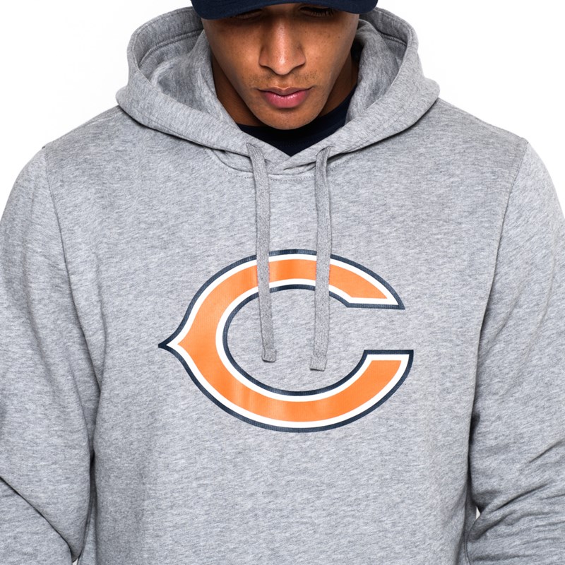 Grey New Era Chicago Bears Team Logo Hoodie | PMYB17928