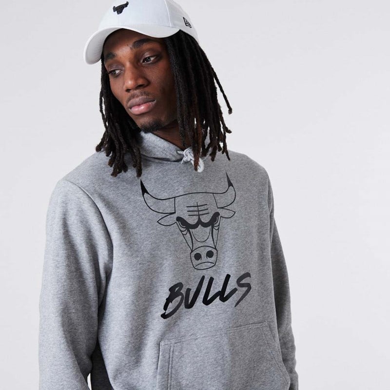 Grey New Era Chicago Bulls NBA Hoodie | YIQN15427