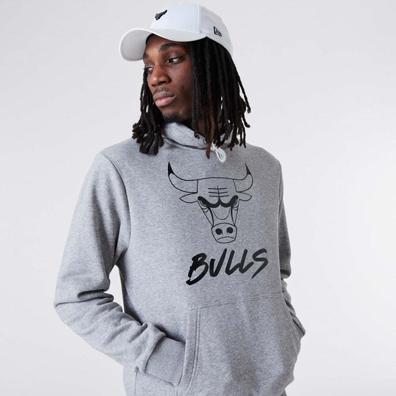 Grey New Era Chicago Bulls NBA Hoodie | YIQN15427