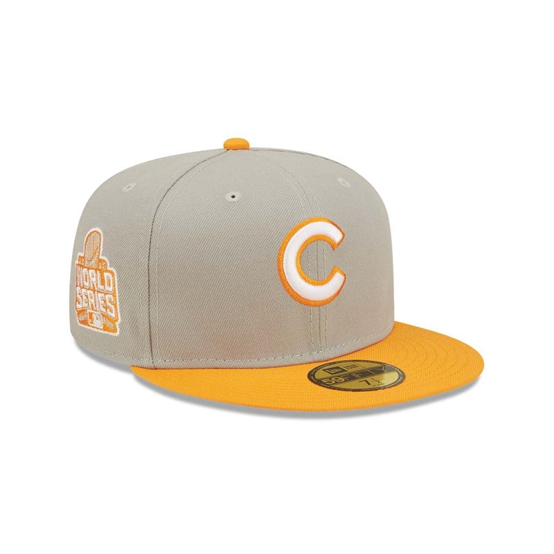 Grey New Era Chicago Cubs Soda Fitted Cap 59fifty | TASC15836