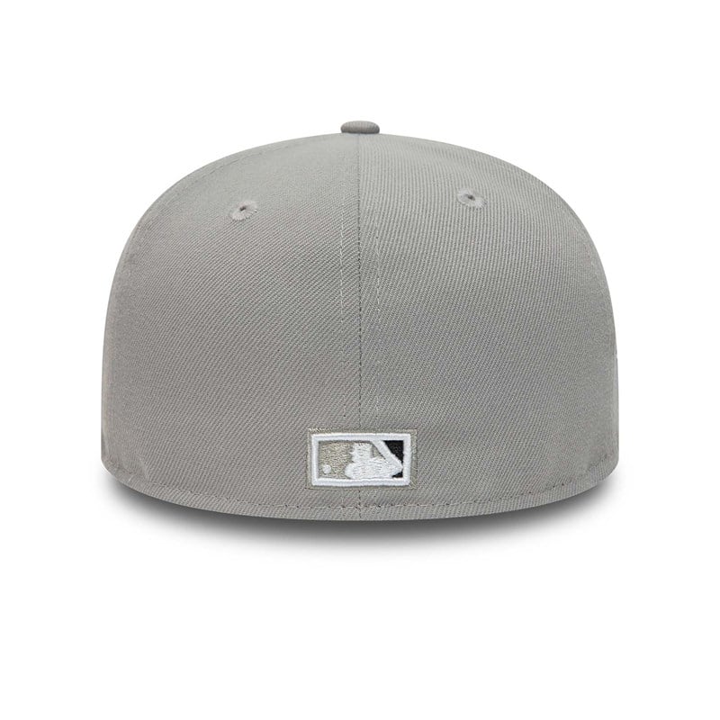 Grey New Era Chicago Sox Basics Fitted Cap 59fifty | GAQK83750