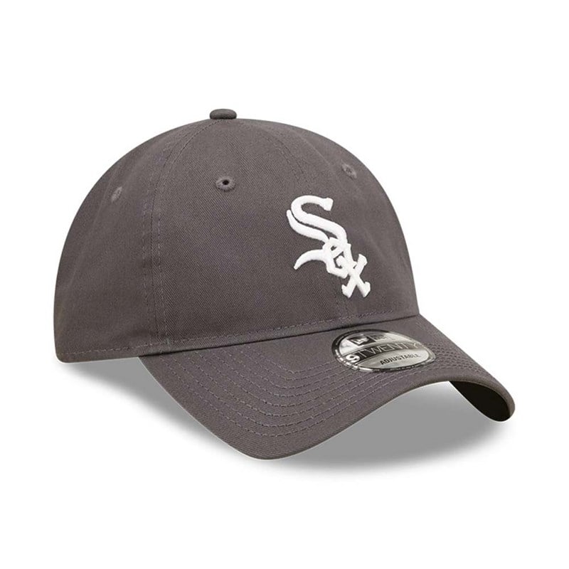 Grey New Era Chicago Sox League Essential Adjustable Cap 9twenty | CXMU54976