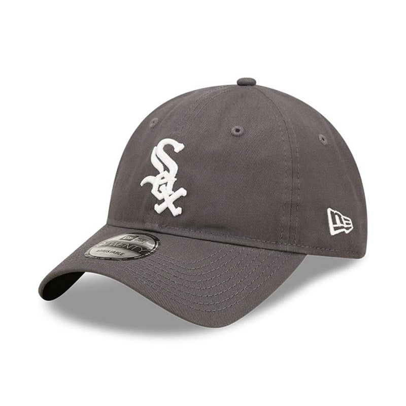 Grey New Era Chicago Sox League Essential Adjustable Cap 9twenty | CXMU54976