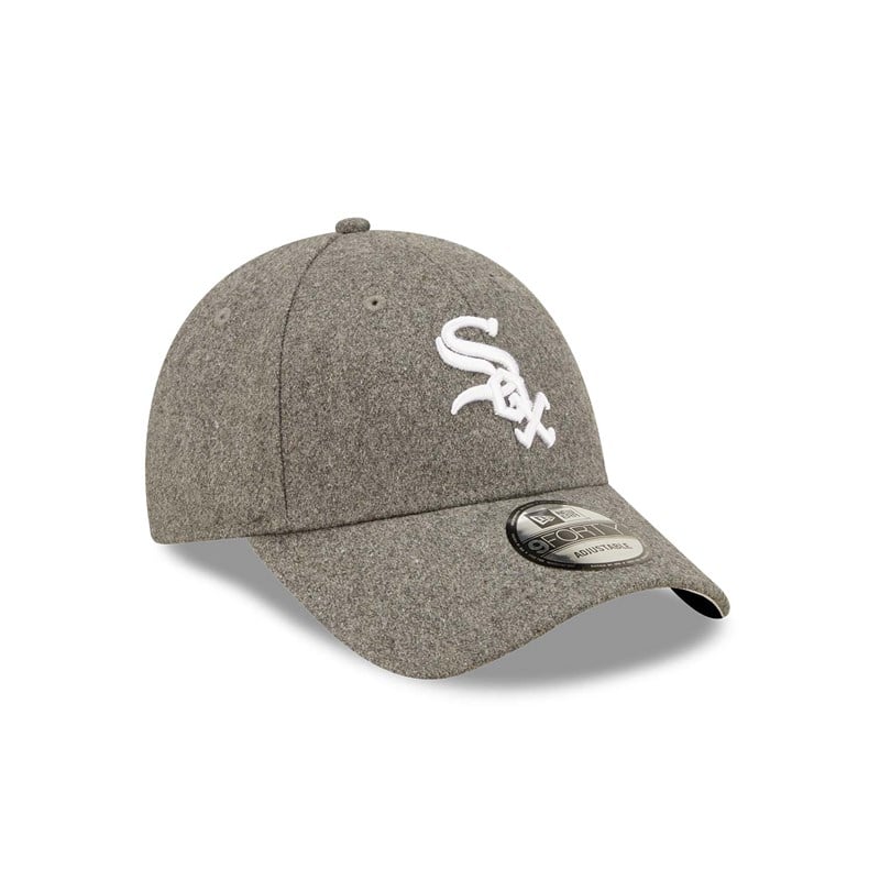 Grey New Era Chicago Sox Wool Adjustable Cap 9forty | AVRW48360