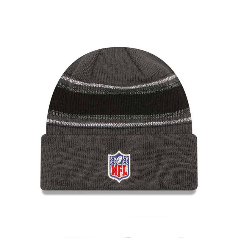 Grey New Era Kansas City Chiefs Super Bowl Lvii Opening Night Cuff Beanie Hat Knit | HBPV97631