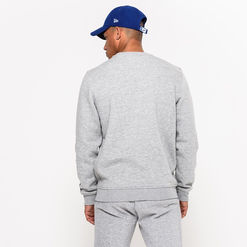 Grey New Era La Dodgers Crew Neck Sweatshirt | SHDX41387