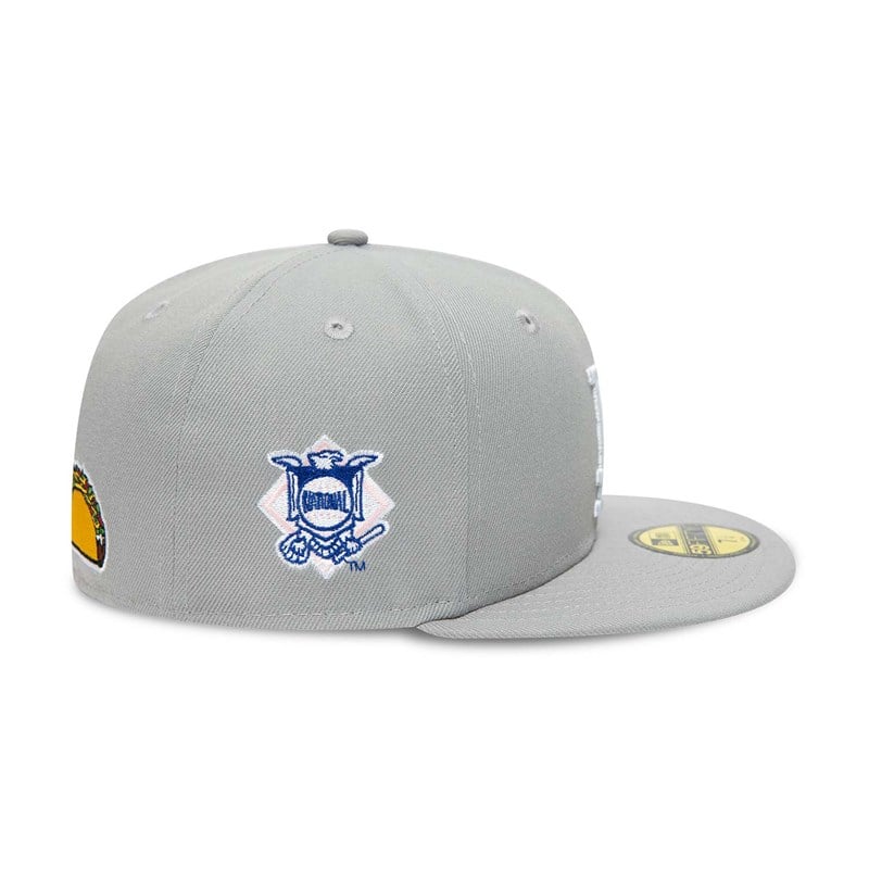 Grey New Era La Dodgers Palm Tree Fitted Cap 59fifty | ONAJ70152