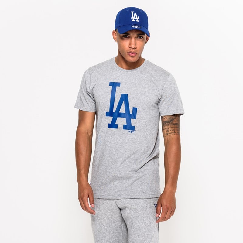 Grey New Era La Dodgers T-Shirt | CQAR06397