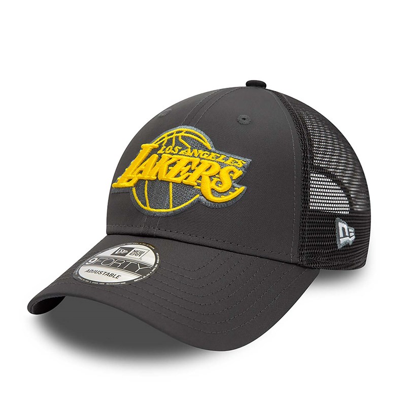 Grey New Era La Lakers Home Field Cap Trucker | ASVH35412