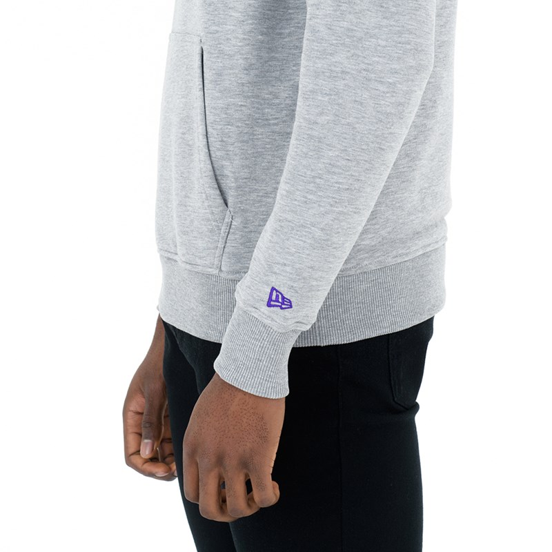 Grey New Era La Lakers Hoodie | LSIG37219