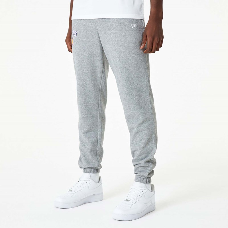 Grey New Era La Lakers NBA Essentials Medium Joggers | ATHL98214