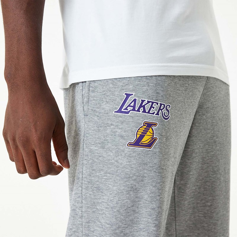 Grey New Era La Lakers NBA Essentials Medium Joggers | ATHL98214