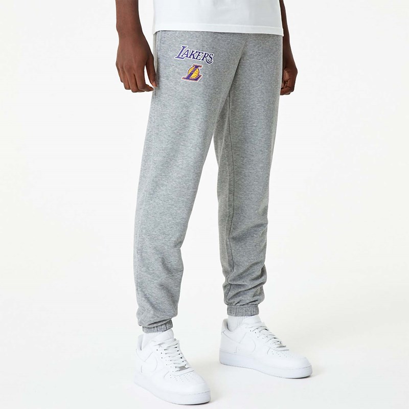 Grey New Era La Lakers NBA Essentials Medium Joggers | ATHL98214