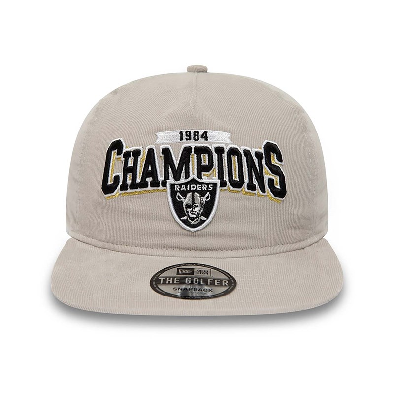 Grey New Era Las Vegas Raiders League Champions Golfer Cap Snapback | CMNW92108