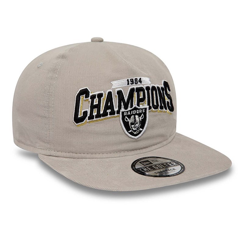 Grey New Era Las Vegas Raiders League Champions Golfer Cap Snapback | CMNW92108