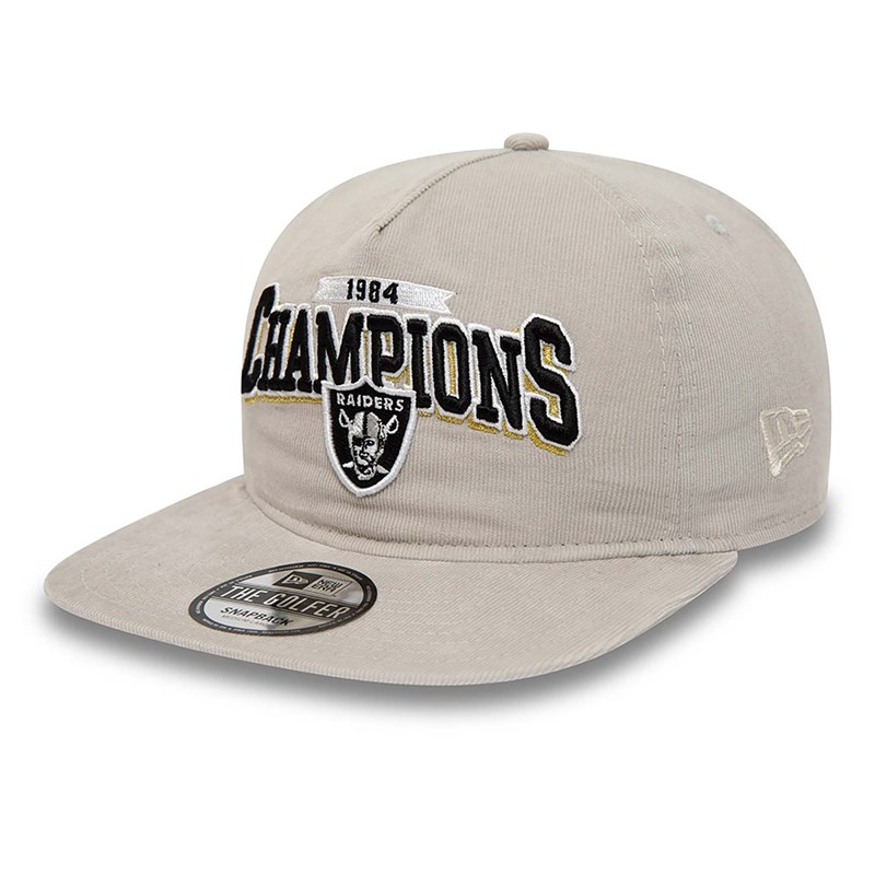 Grey New Era Las Vegas Raiders League Champions Golfer Cap Snapback | CMNW92108