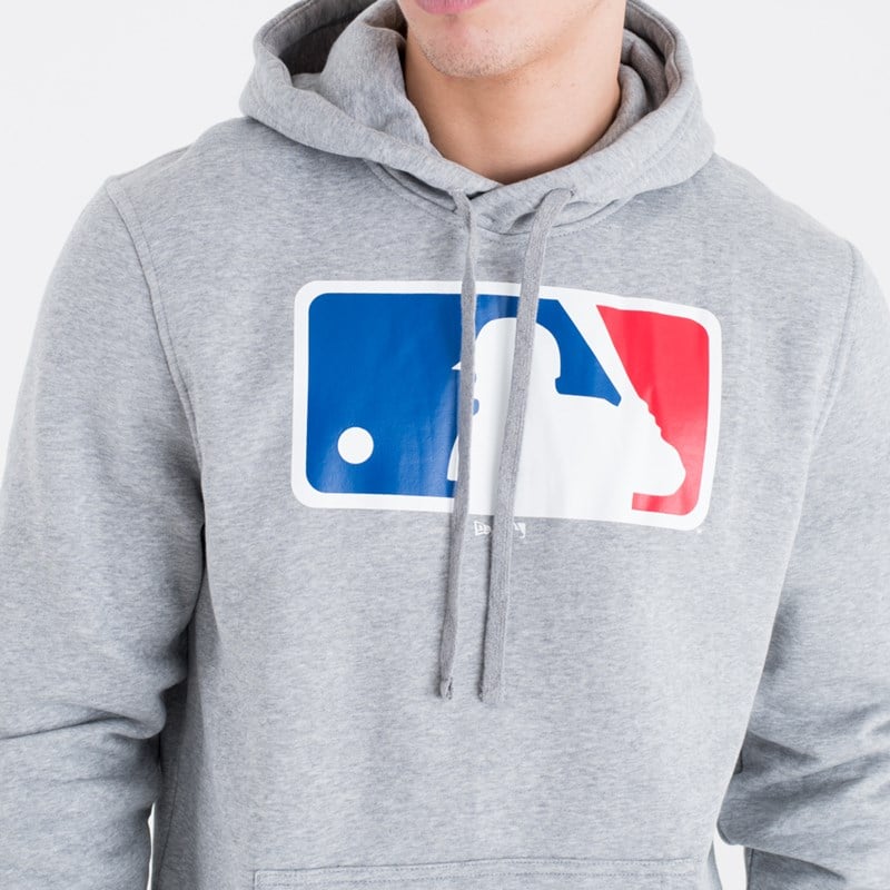 Grey New Era MLB Logo Hoodie | GOXB87529