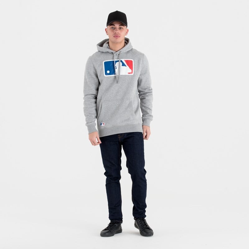 Grey New Era MLB Logo Hoodie | GOXB87529