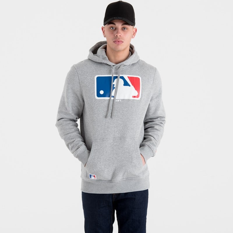 Grey New Era MLB Logo Hoodie | GOXB87529