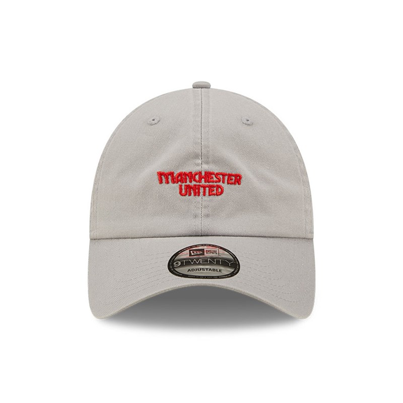 Grey New Era Manchester United Wordmark Casual Classic Cap 9twenty | POHS04358