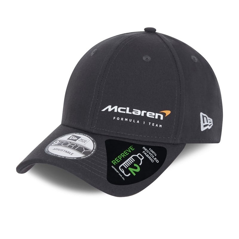 Grey New Era Mclaren F1 Essential Repreve Cap 9forty | EAVU98231