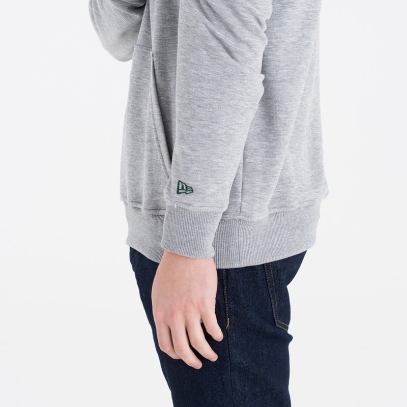 Grey New Era Milwaukee Bucks Team Logo Hoodie | ENVT71629