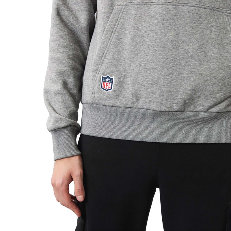 Grey New Era NFL Logo Script Hoodie | AZLS80513