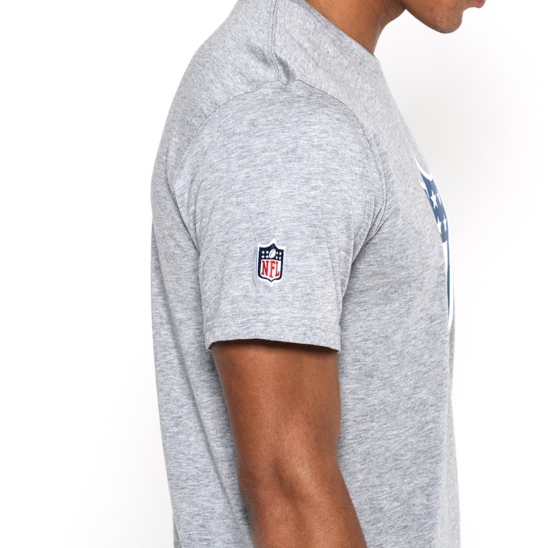 Grey New Era NFL Logo T-Shirt | DSFP86493