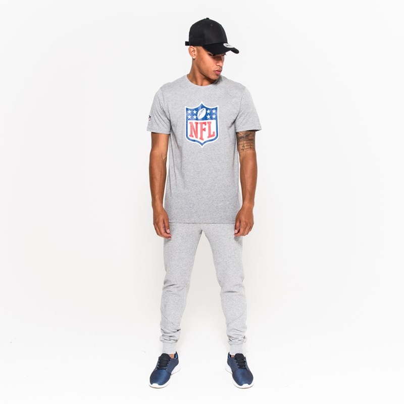 Grey New Era NFL Logo T-Shirt | DSFP86493