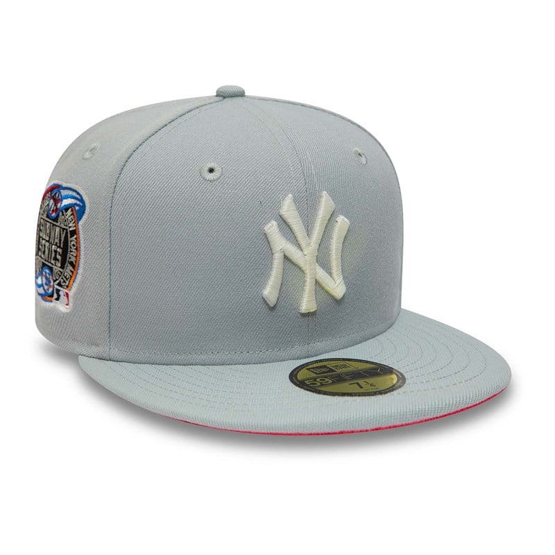 Grey New Era New York Yankees Basics Fitted Cap 59fifty | LKOB27104