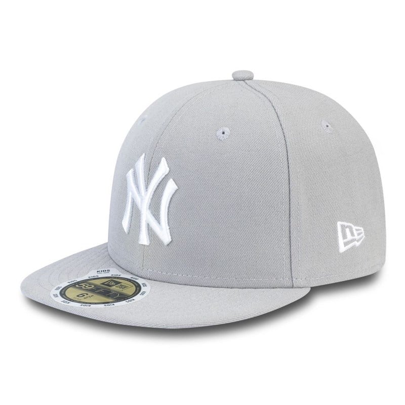 Grey New Era Ny Yankees Essential Kids 59fifty | KHUC09861