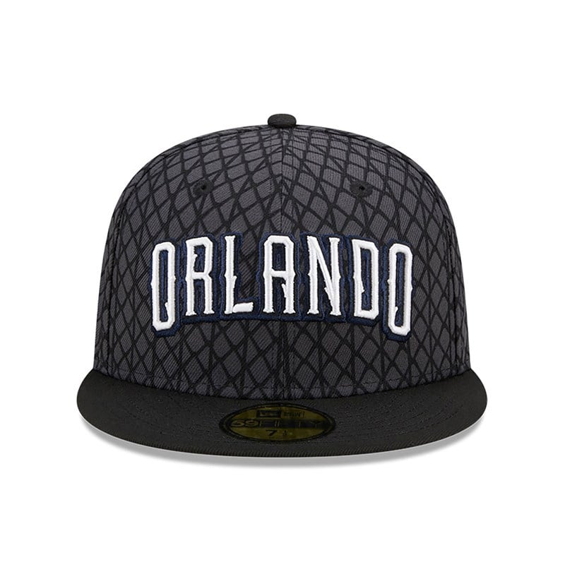 Grey New Era Orlando Magic Authentics City Edition Fitted Cap 59fifty | OASJ41658