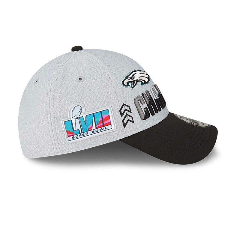 Grey New Era Philadelphia Eagles Conference Champions Adjustable Cap 9forty | DACP63418